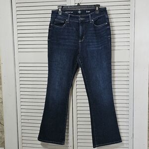 Women's Size 12 Short St. John's Bay Dark Bootcut Blue Jeans